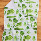 Asian Vegetable Waffle Weave Towel