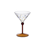 Colorful Polka Dot Wine Glass | Cocktail/Champagne Glass