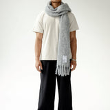 The Reykjavik Scarf with RWS Wool - Grey - FW25