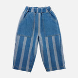 Stripe Double Trouble Jeans  - Milk Teeth