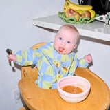 Green Checkers Smock Bib - Milk Teeth