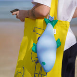 LIGHT BLUE PISCES BEACH CUSHION HF