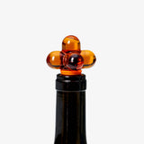 Amber Hobknob Bottle Stopper