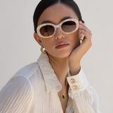 Aria Acetate Womens Oval Sunglasses - Freyrs Eyewear