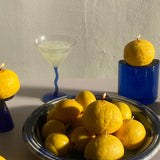 Large Lemon Candle: Lemon / Citrus Peel / Single Lemon