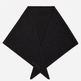 Merino Wool Triangle Scarf - Black