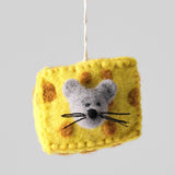 Mouse Hanging Felt Ornament
