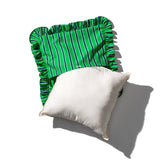 Shirt Fabric Ruffle Cushion Cover