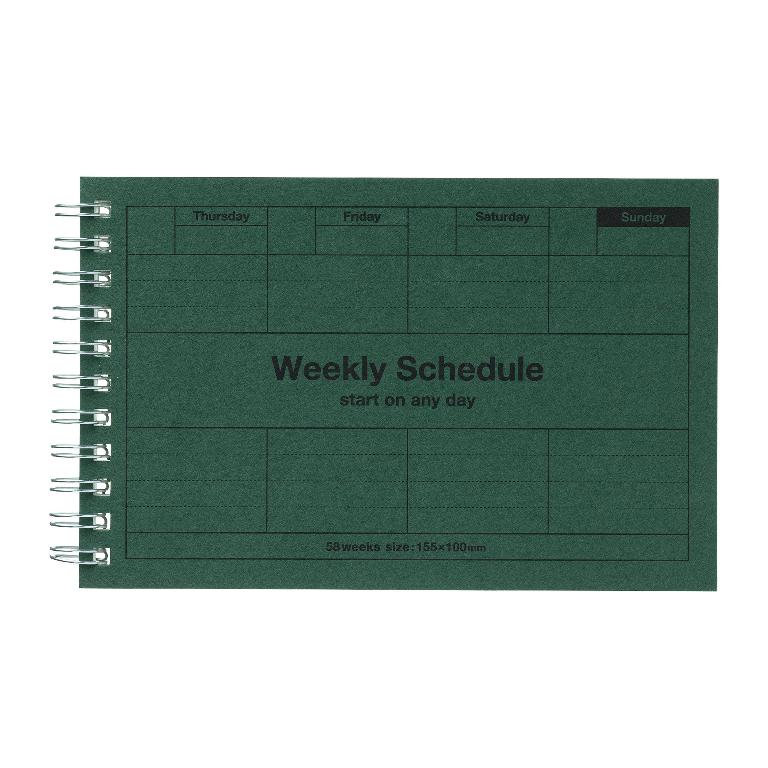 Pocket Size Weekly Planner Undated 58 Weeks Dayfree