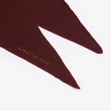Merino Wool Triangle Scarf - Dark Walnut Brown