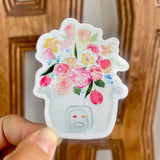 Rice Cooker Florals Sticker