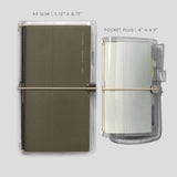 Clear Vinyl Travel Notebook Cover | Pocket Plus