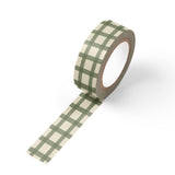 Moss Gingham Washi Tape
