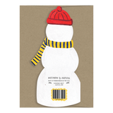 Snowman - Die Cut Card