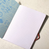 Blue Sardine Tins Sewn Trio Notebook Set