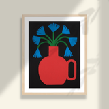 Blue Flowers Art Print