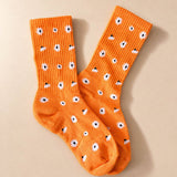 Daisy Dot Crew Socks