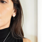Silver Onyx Earrings