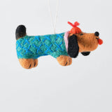'Wiener' Hanging Felt Ornament