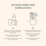 Paper Vase Fish Ruby, Flower Vase from waterproof paper