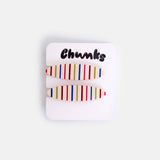 Allie Clips in Oval Vanilla Stripe