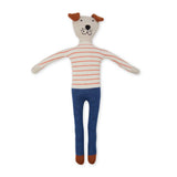 Cotton Knit Stuffed Animal Soft Toy - Dog Red