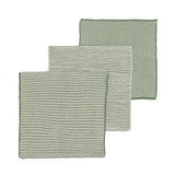 Reusable & Eco-Friendly Cotton Dishcloths: Textured Green