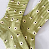 Daisy Dot Crew Socks