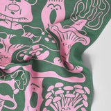 Mushrooms Woven Cotton Tea Towel