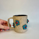 Speckled Clay -14 oz Handmade Sculpted Mug - Splish Splash Ceramics