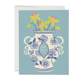 Chinoiserie Vase Mother's Day greeting card