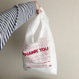 Thank You Tote // Red TYTY On White // Lauren DiCioccio