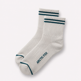 Striped Sock - 100% Bamboo - Grey Melange