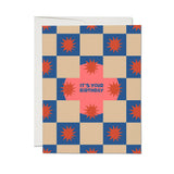 Squares and Bursts greeting card