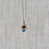 Tiger's Eye, Lapis Pendant