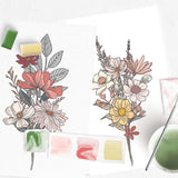 Wildflower Meadow watercolor painting kit