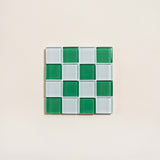 GLASS TILE COASTER - Key Lime Pie Milk Chocolate