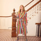 Butterfly Stripe Bathrobe - Dusen Dusen