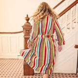 Butterfly Stripe Bathrobe - Dusen Dusen