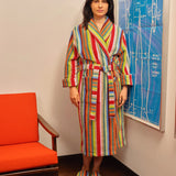Butterfly Stripe Bathrobe - Dusen Dusen