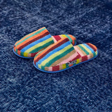 Butterfly Terry Stripe Slippers - Dusen Dusen