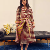 Caterpillar Stripe Bathrobe - Dusen Dusen