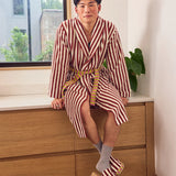 Caterpillar Stripe Bathrobe - Dusen Dusen