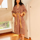 Caterpillar Stripe Bathrobe - Dusen Dusen