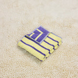 Bird Stripe Hand Towel-Goldfinch