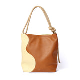 Ripple Tote - Tan/Butter