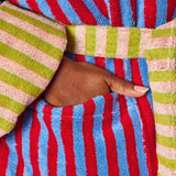 Lanternfly Stripe Bathrobe - Dusen Dusen