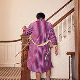 Lanternfly Stripe Bathrobe - Dusen Dusen