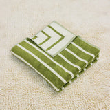 Bird Stripe Bath Towel-Mallard