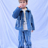 STRIPE POCKET CHORE COAT  - Milk Teeth
